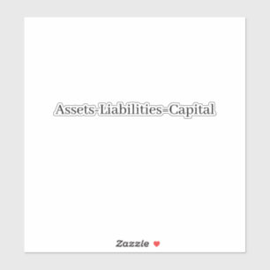 Adesivo Equação contabilística