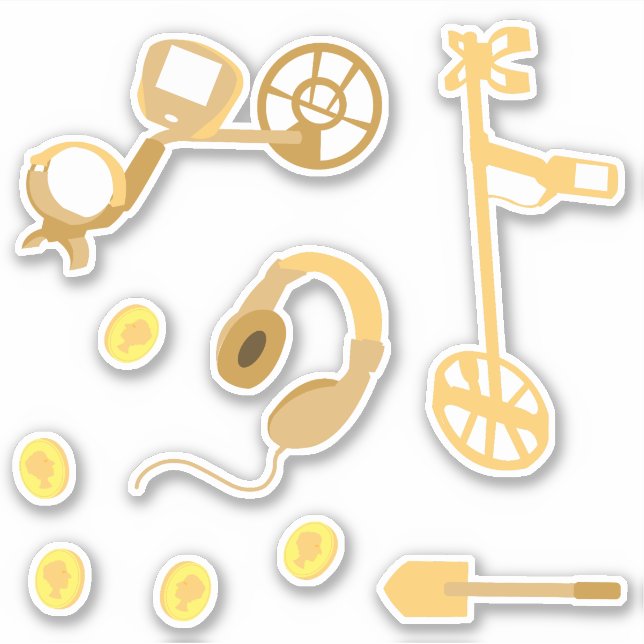 Adesivo Equipamento de detecção de metais (Frente)