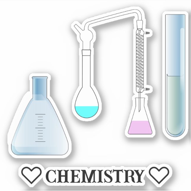 Adesivo Equipamento de Laboratório Química (Frente)