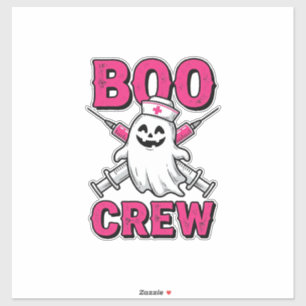 Adesivo Equipe Boo Enfermeira Fantasma Desenho Vetorial Ha