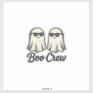 Adesivo Equipe Boo Fantasmas Camisa Vintage de Halloween D