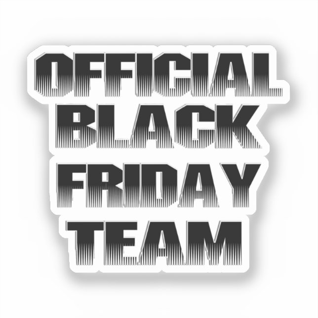 Adesivo Equipe da BLACK FRIDAY do Álbum de Recortes (Frente)
