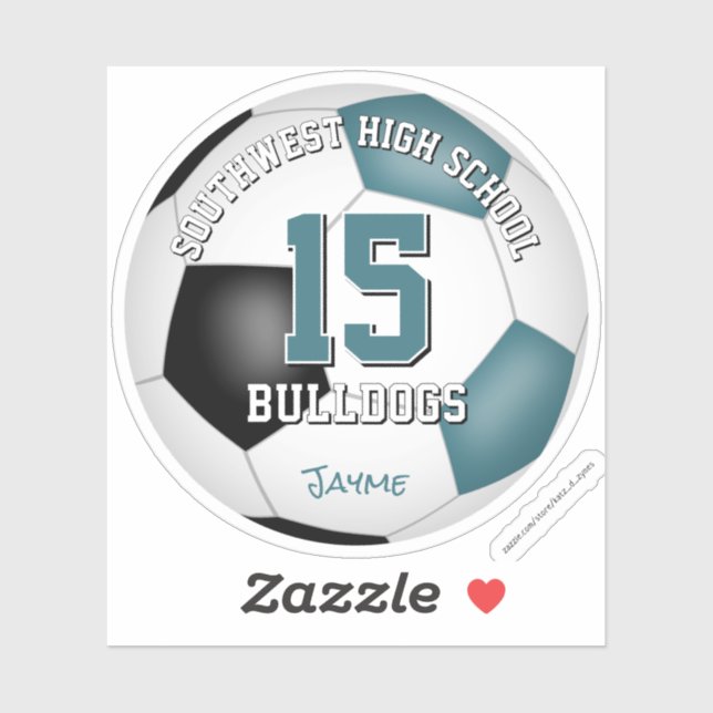 Adesivo equipe de futebol, espírito infantil, cores (Folha)