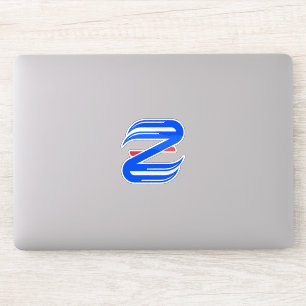 Adesivo Equipe de Letra Atlética Personalizável Z