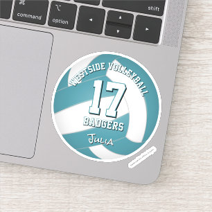 Adesivo equipe de vôlei colorido comprar 1 ou comprar a gr