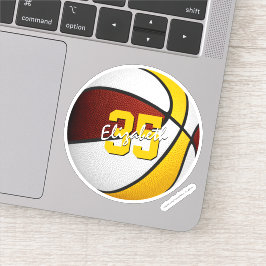 Adesivo equipe do Maroon Gold School - cores do basquete