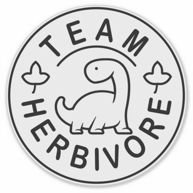 Adesivo Equipe Herbívora (Frente)