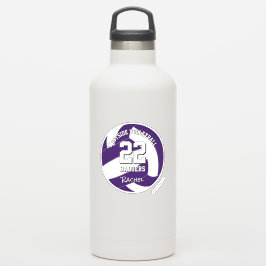 Adesivo Equipe roxa coloração voleibol