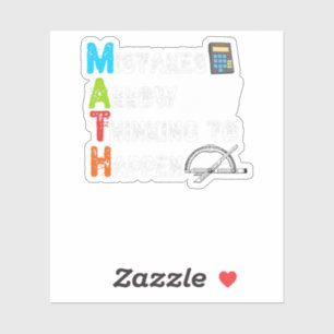 Adesivo Erros Permitem Pensar Em Acontecer - Matemática En