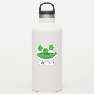 Adesivo Ervilhas bonitas e felizes na ilustração de desenh