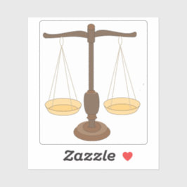 Adesivo Escala de Pesagem Antiga ou Balanceamento de Feixe