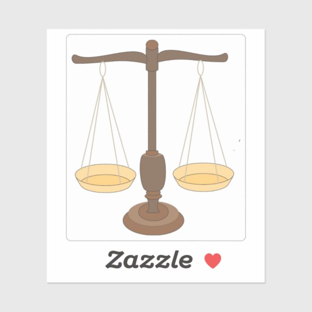 Adesivo Escala de Pesagem Antiga ou Balanceamento de Feixe (Folha)