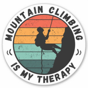 Adesivo Escalada De Montanha É Minha Terapia