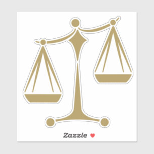 Adesivo Escalas da Justiça - Clássico da Lei