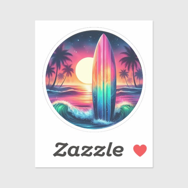 Adesivo Escape do surfboard (Folha)