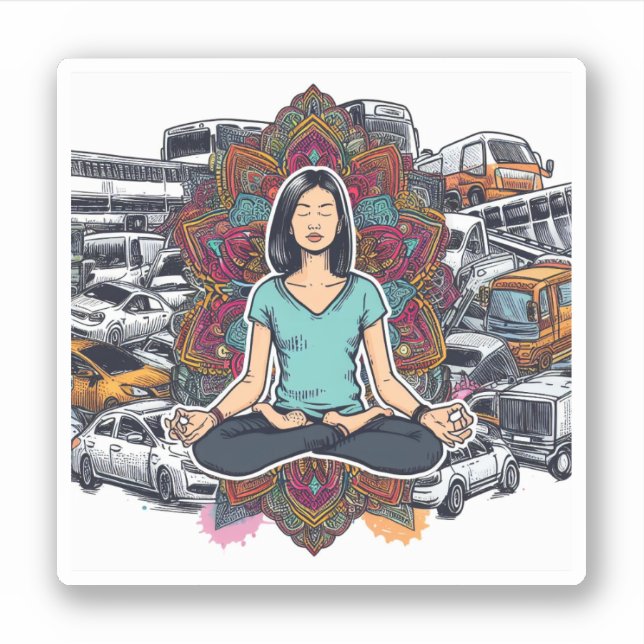 Adesivo Escape Meditativo (Frente)