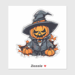 Adesivo Escassez de Abóbora do Halloween Decência Adorável