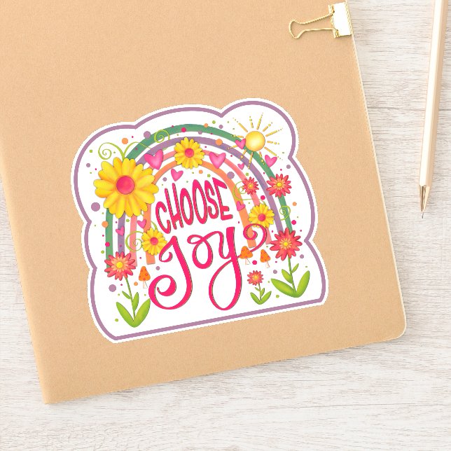 Adesivo Escolha Joy Fun Rainbow Inspirivity Sticker (Notebook)
