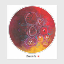 Escolher sabiamente: autocolante floral