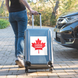 Adesivo Escolho o canadense Round Vinyl Sticker