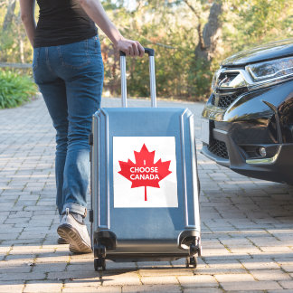 Adesivo Escolho o canadense Round Vinyl Sticker