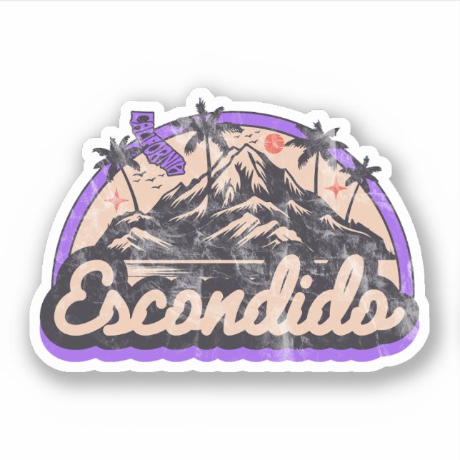 Adesivo Escondido, Califórnia (Frente)