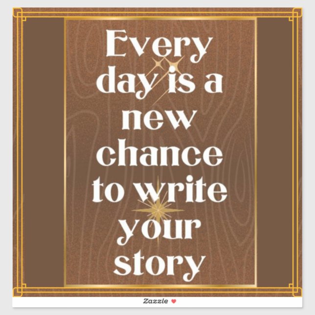 Adesivo Escreva sua história (Folha)