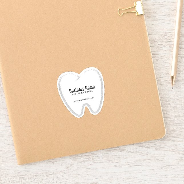 Adesivo Escritório dental do dente branco do dentista (Notebook)