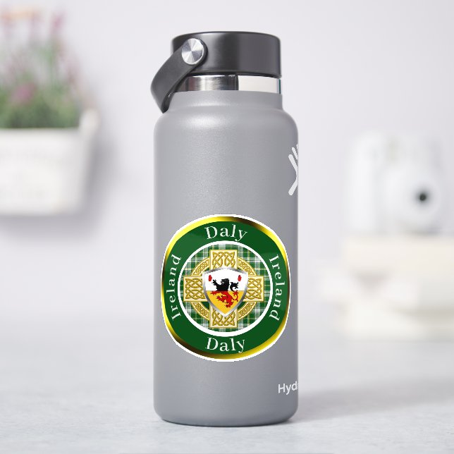 Adesivo Escudo Daly e Cruz Celta Personalizados (HidroFlask)