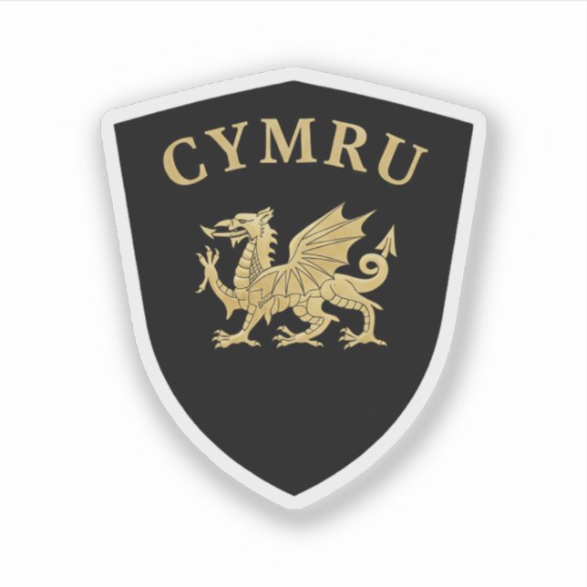 Adesivo Escudo de Cymru (Frente)
