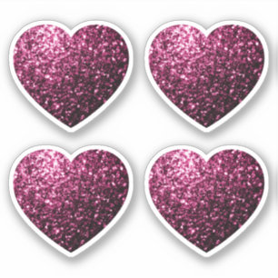 Adesivo Escuro Cor-de-rosa brilhante brilha brilhando cora