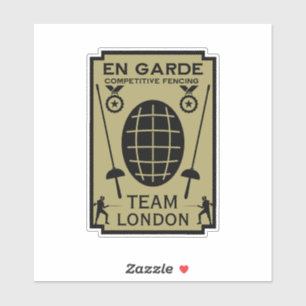 Adesivo Esgrima de Espada Competitiva