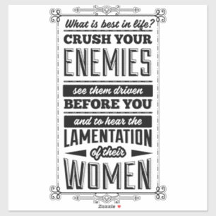 Adesivo Esmague seus inimigos
