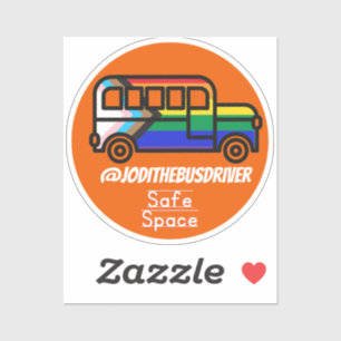 Adesivo Espaço seguro Laranja