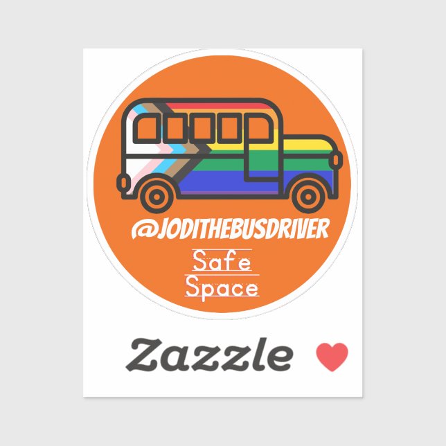 Adesivo Espaço seguro Laranja (Folha)