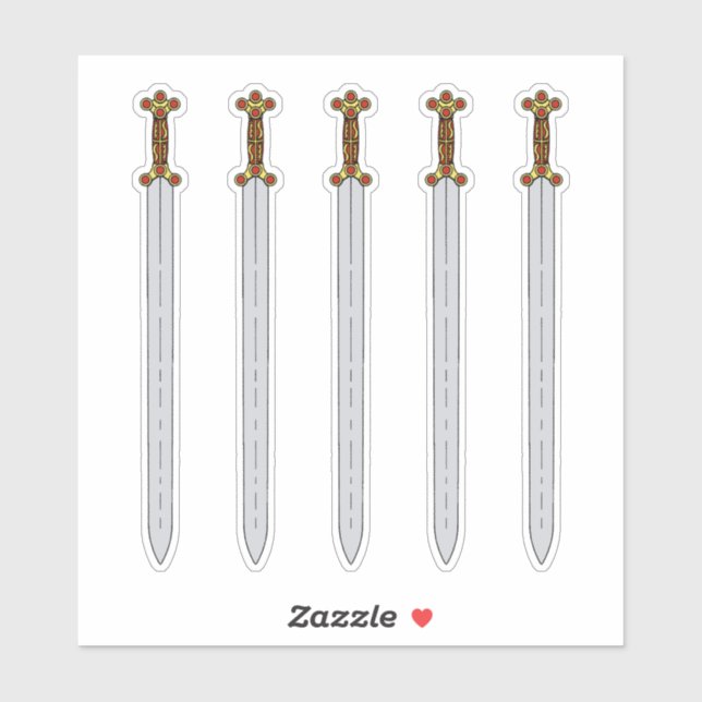 Adesivo Espada Celta Antiga (Folha)