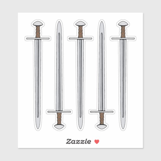 Adesivo Espada Norman Medieval (Folha)