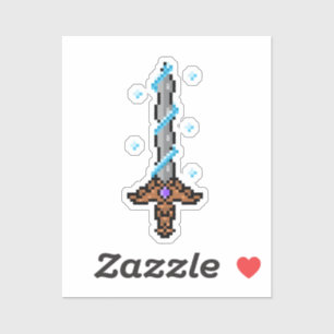 Adesivo Espada Retro Pixel