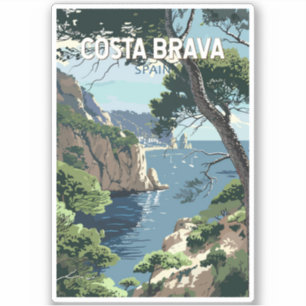 Adesivo Espanha Art da Viagem Costa Brava