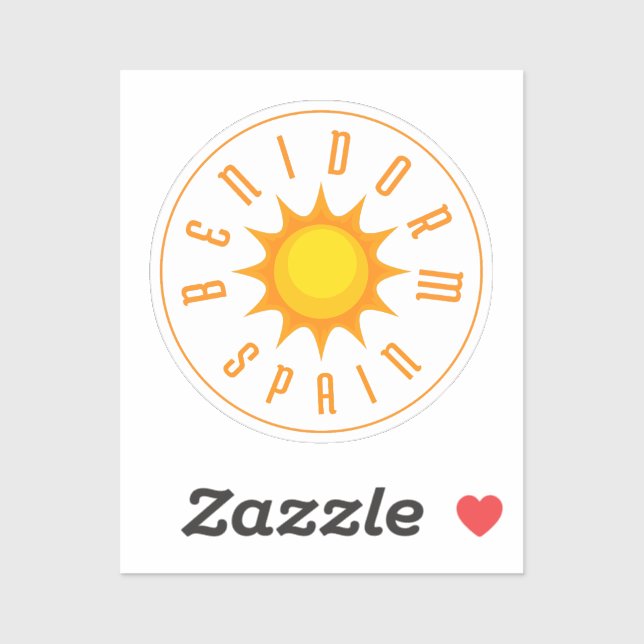 ADESIVO ESPANHA BENIDORM SUN (Folha)