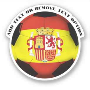 Adesivo Espanha Espanhola de Futebol