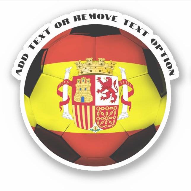 Adesivo Espanha Espanhola de Futebol (Frente)