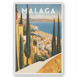 Adesivo Espanha Málaga viagem