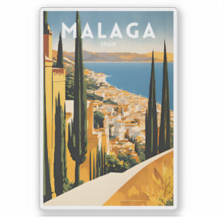 Adesivo Espanha Málaga viagem