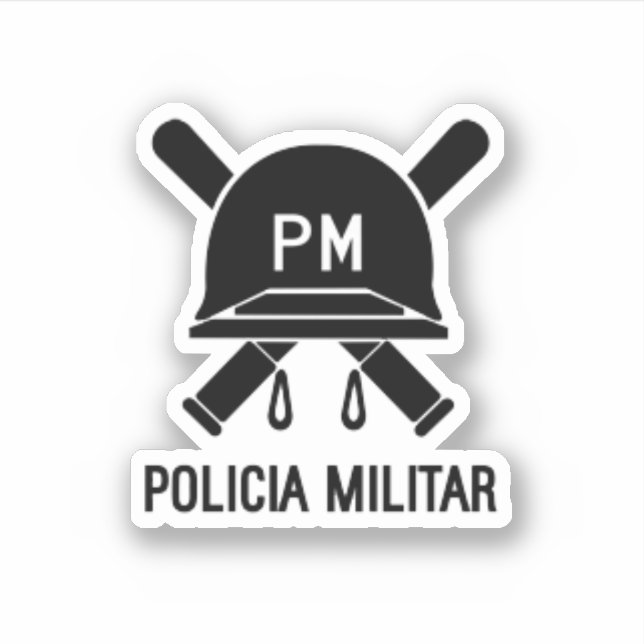 Adesivo Espanha MILITAR DA POLÍCIA (Frente)
