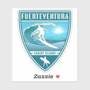 Adesivo Espanha surf Fuerteventura das Ilhas Canárias