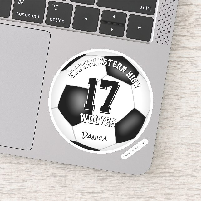 Adesivo Espírito de equipe de futebol: nome da equipe de r (Detalhe)