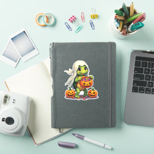 Adesivo Espírito de Tartaruga do Halloween com Doces (8)