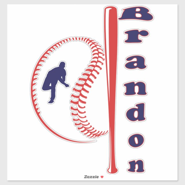 Adesivo Esporte All-Star com Baseball (Folha)