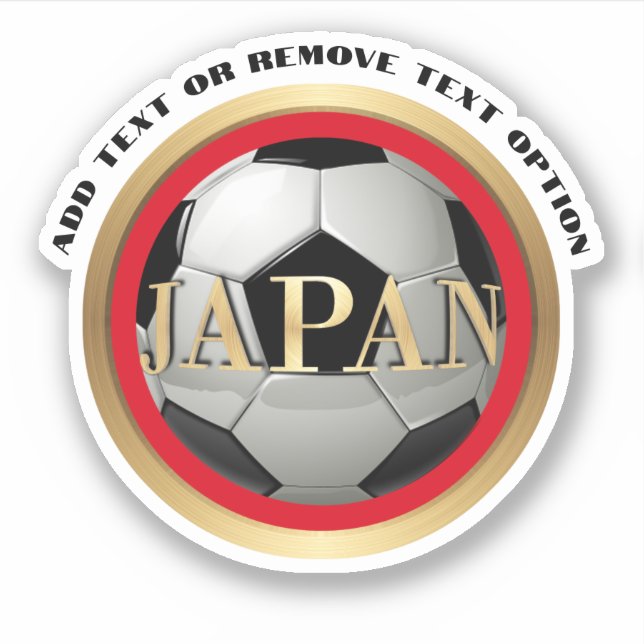 Adesivo Esportes de Bola de Futebol do Japão (Frente)